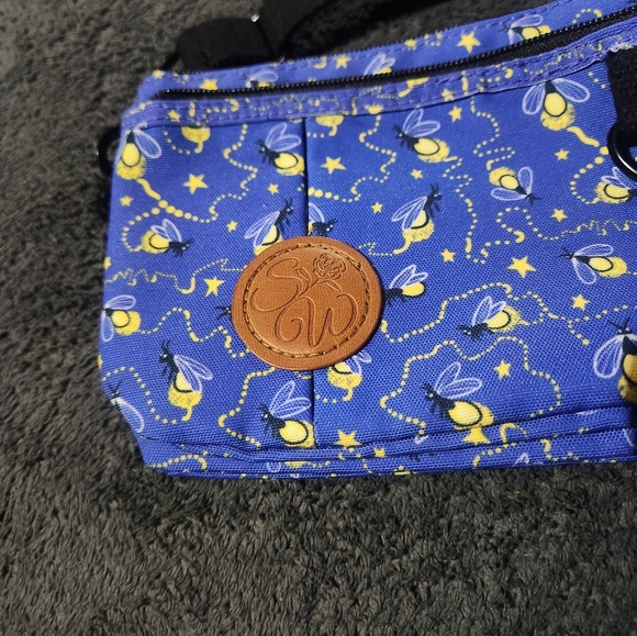 Sipsey Wilder Blue Firefly Patterned Crossbody Bag - Picture 2 of 10